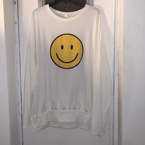 Smiley long sleeve shirt.
